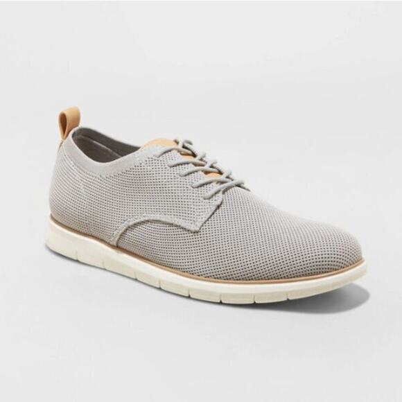 NIB Goodfellow & Co Men's Gray Kev Knit Dress Shoes Size 10 - Picture 1 of 9